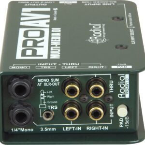 Radial Engineering R8001112 Pro AV1 Direct Box