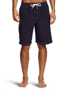 tyr men's solid challenger swim shorts, navy, x-large