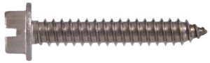 the hillman group 823144 stainless steel hex washer head slotted sheet metal screw, 14-inch x 2-inch, 100-pack