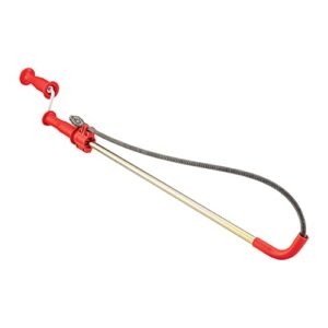 RIDGID 59787 Model K-3 Toilet Auger with Unclogging 3-Foot Snake and Bulb Head