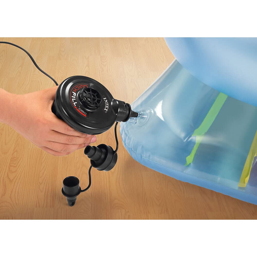 Intex Quick-Fill DC Electric Air Pump, 12V Car Plug, Max. Air Flow 21.2CFM