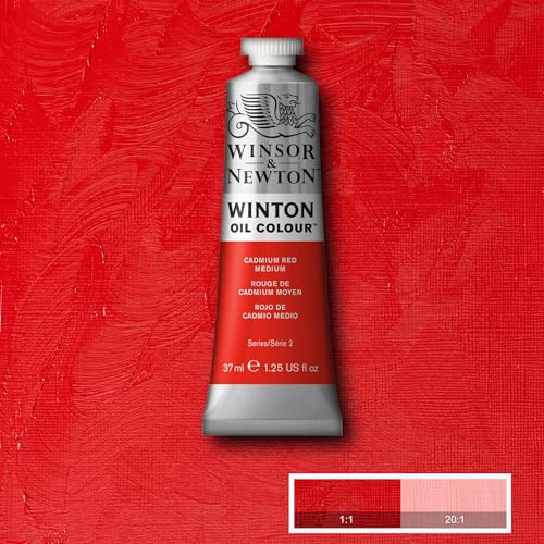 Winsor & Newton Winton Oil Color, 37ml (1.25-oz) Tube, Cadmium Red Medium