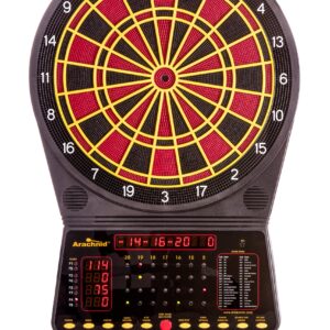 Arachnid Cricket Pro 300 Soft-Tip Electronic Dartboard Game Features 36 Games with 175 Options,Black