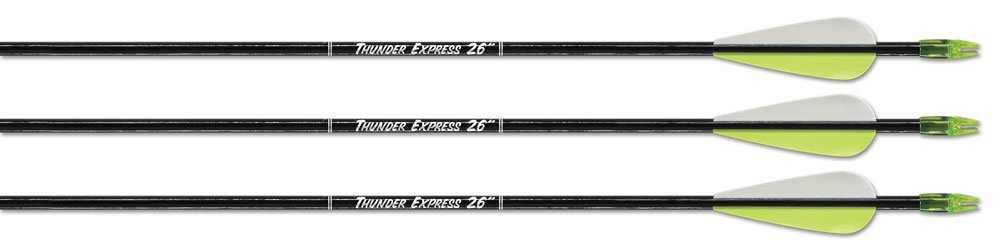 Carbon Express G0326 Thunder Express Arrow, 26-Inch, Youth,Black