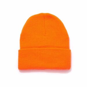 HOT SHOT Men’s Insulated Acrylic Cuff Knit Hat – Blaze Orange Outdoor Hunting Camouflage, One Size