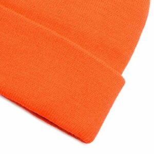 HOT SHOT Men’s Insulated Acrylic Cuff Knit Hat – Blaze Orange Outdoor Hunting Camouflage, One Size