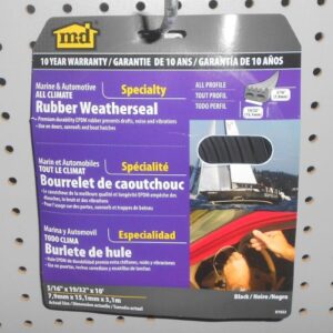 10 feet Weather Seal Strip, Marine Weather Stripping - MD Building Products 01033