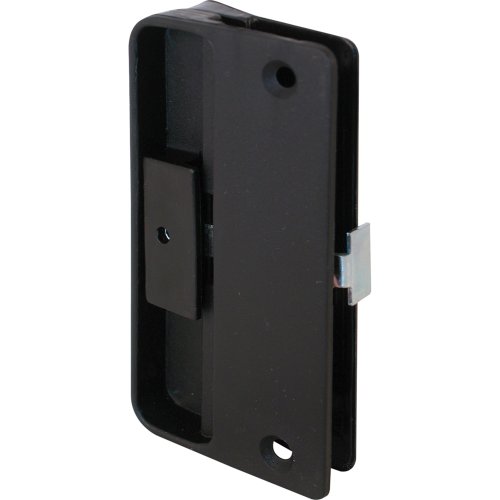 Prime-Line A 151 Black Plastic, Screen Door Latch and Pull Mortise Style (Single Pack)