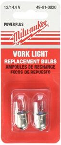 milwaukee 14.4v worklight bulb, pack of 2 (49-81-0020)