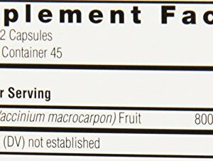 Nature's Answer Cranberry Fruit Vegetarian Capsules, 90-Count | Promotes Urinary Tract Support | Healthy Bladder Function | Natural Detoxifier