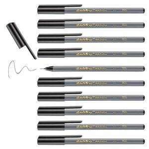 edding 55 fineliner - pen for writing, sketching or illustrating - pack of 10 - black