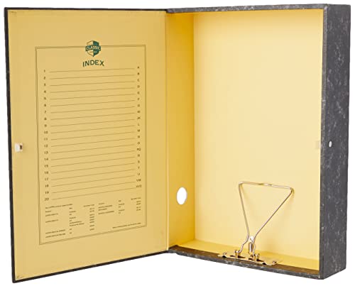 Rexel Classic Foolscap Lock Spring Box File - Black/Green