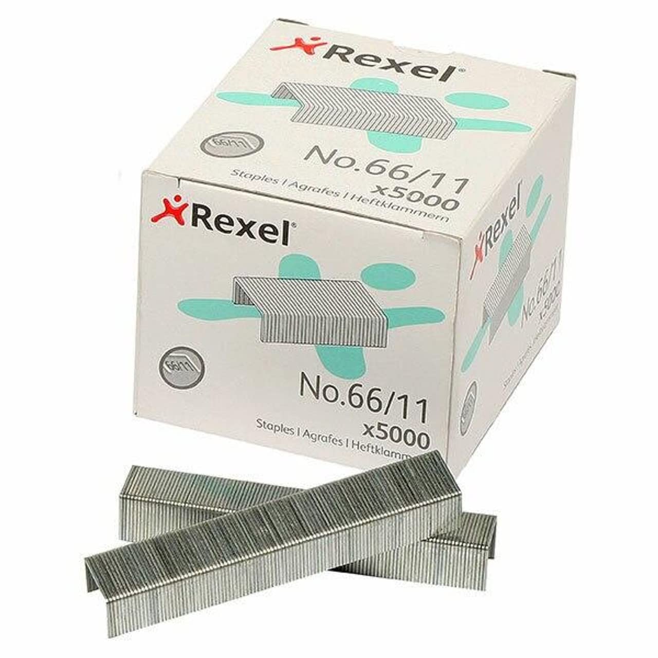 Rexel No.66/11 mm Heavy Duty Staples, for Stapling up to 70 Sheets, Use with The Rexel Giant and Goliath Staplers, Box of 5000, 6070