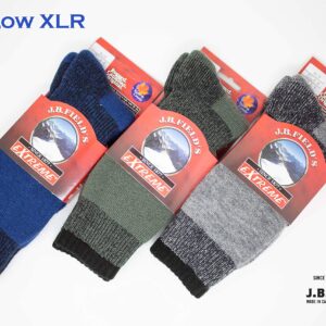 J.B. Field's Icelandic -30 Below XLR Winter Wool Socks (2 Pairs) (Medium (5-9 Shoe), Green)