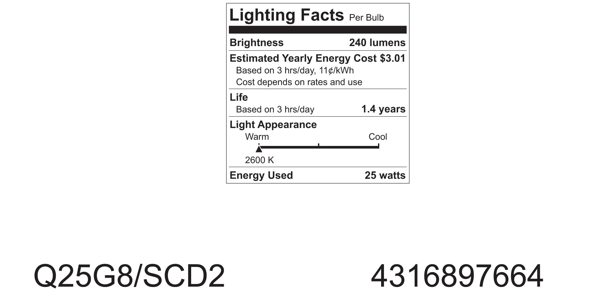 GE 97664 25-Watt 240-Lumen Specialty T4 Halogen Light Bulb, Clear, 2-Pack