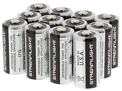 Streamlight 85177 CR123A Lithium Batteries, 12-Pack