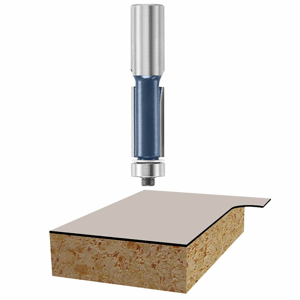 BOSCH 85441MC 1/2 In. Double Flute Laminate Flush Trimming Router Bit