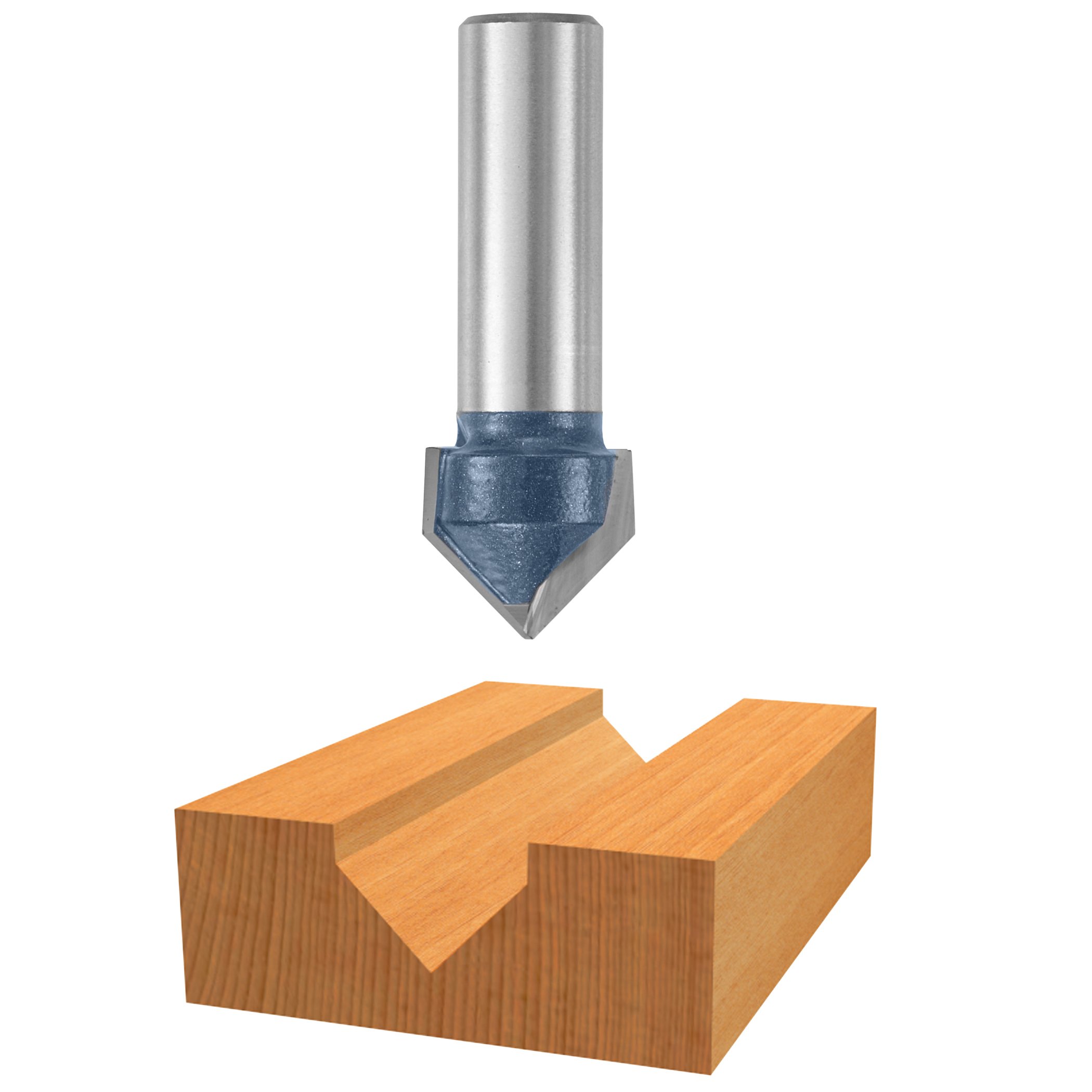 Bosch 84306M 90 degree x 3/4 In. Carbide Tipped V-Groove Bit