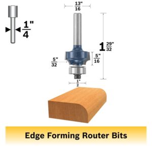 BOSCH 85616M 5/32 In. x 5/16 In. Carbide Tipped Roundover Bit