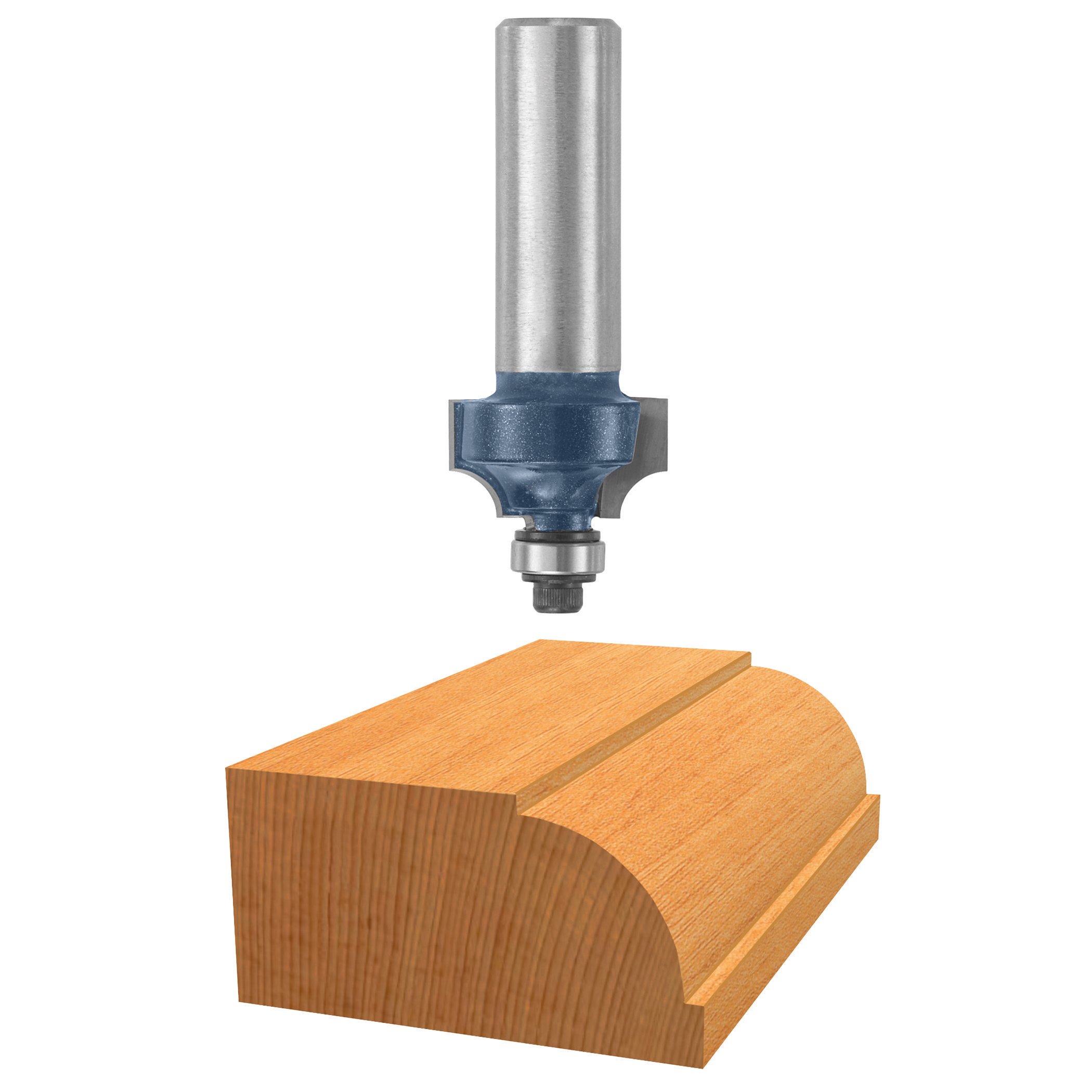 Bosch 84413M 7/8-Inch Diameter 15/32-Inch Cut Carbide Tipped Beading Router Bit 1/2-Inch Shank With Ball Bearing