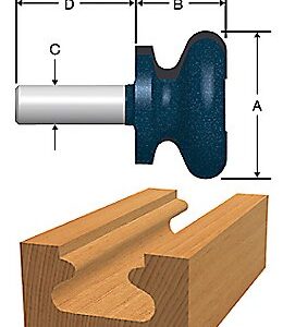 BOSCH 84540M 1-3/4 In. x 13/16 In. Carbide Tipped Finger Pull Bit