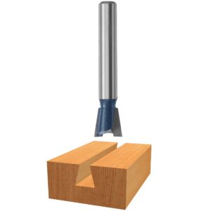 BOSCH 84700M Dovetail Router Bit 1/4-Inch Shank 3/8-Inch Cut 3/8-Inch Diameter