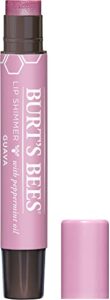 burt's bees 100% natural moisturizing lip shimmer, guava, 1 tube