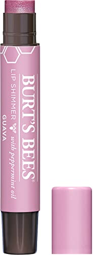 Burt's Bees 100% Natural Moisturizing Lip Shimmer, Guava, 1 Tube