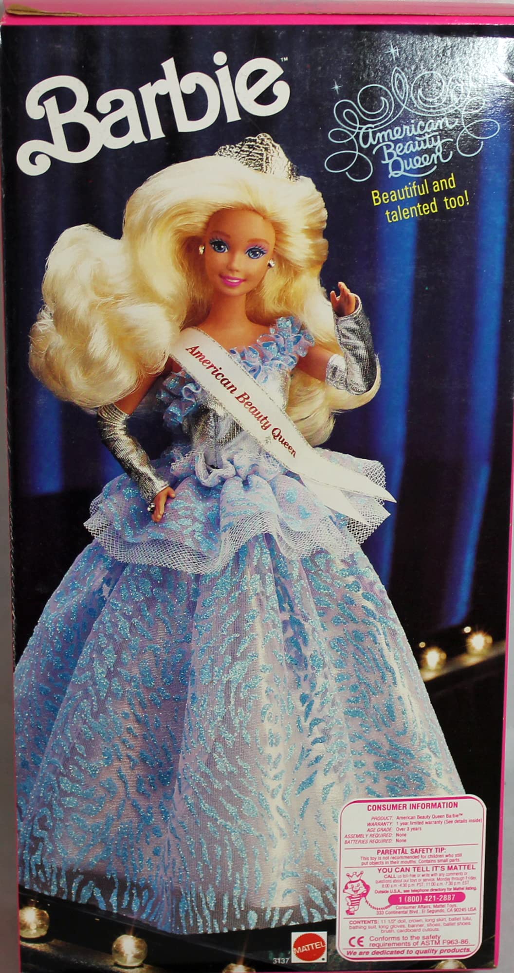 American Beauty Queen Barbie 1991