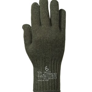 Rothco GI Wool Glove Liners, Olive Drab, Size 5