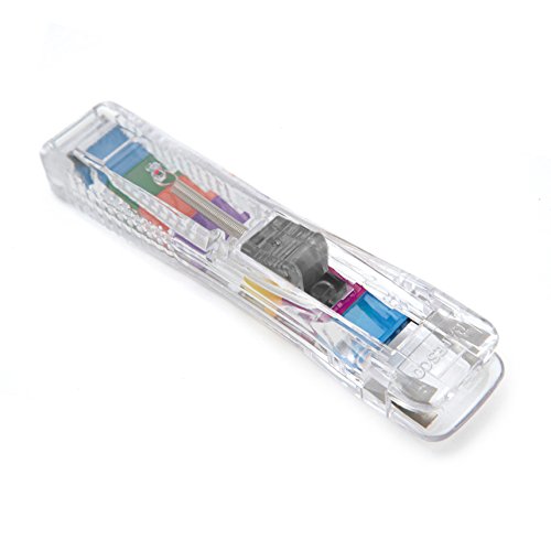 Rapesco Supaclip #40 Dispenser with 25 Multicoloured Refill Clips (RC4025MC)