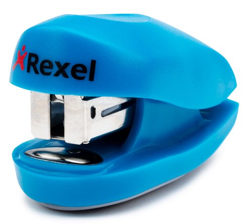 Rexel Buddy Mini Stapler, 10 Sheet Capacity, Fits in a Handbag, includes Staples, Assorted Colours, 2100150, 1 Unit