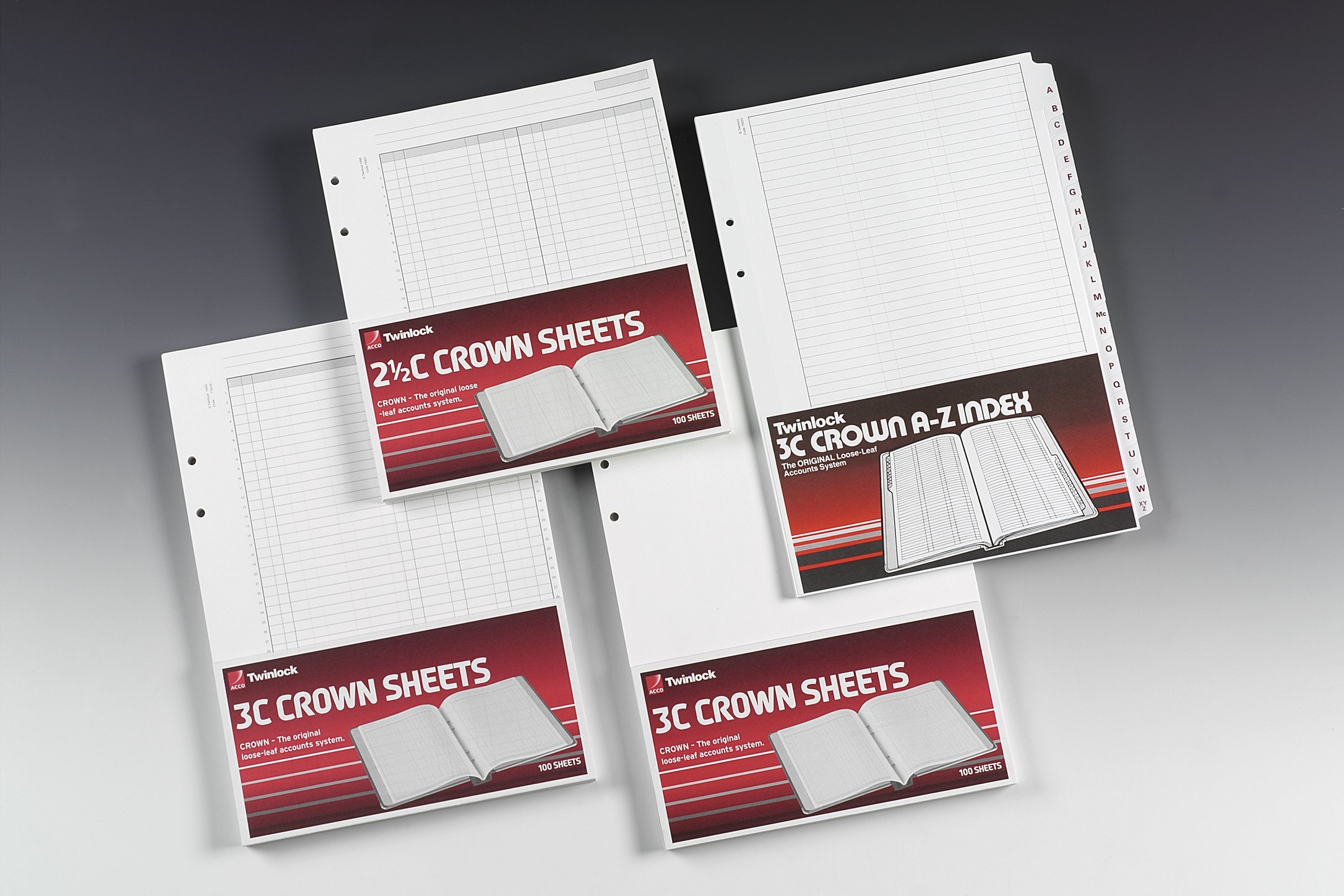 Rexel Twinlock Crown 3C Refill Sheets Double Ledger (Pack of 100 Sheets)