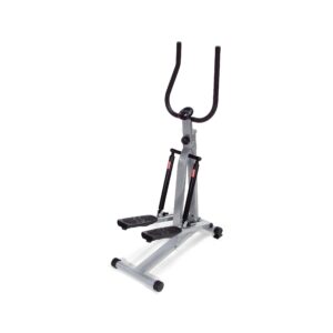 Stamina Products 40-0069 Spacemate Adjustable Folding Exercise Fitness Stepper Machine with Digital Monitor and Transport Wheels