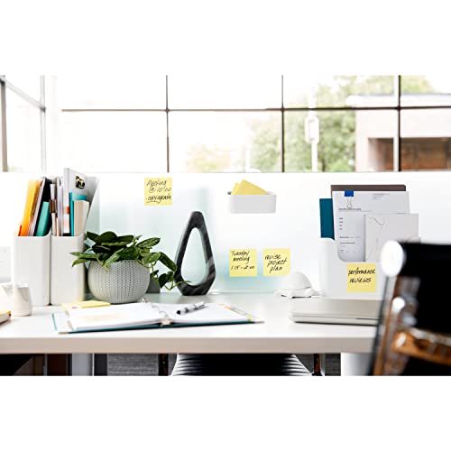 Post-it Super Sticky Notes, 24 Sticky Note Pads, 3 x 3 in., School Supplies, Office Products, Sticky Notes for Vertical Surfaces, Monitors, Walls and Windows, Canary Yellow