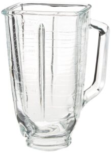 oster 5-cup glass square replacement blender jar, 4.5" top for oster models only