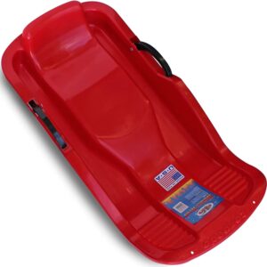 Flexible Flyer Winter Heat Snow Sled. Plastic Sno Slider Bobsled, 38 x 18 x 7 inches