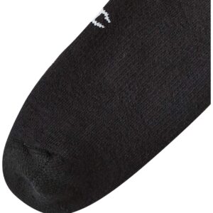 Champion mens Double Dry 6-pair Pack Cotton-rich Low Cut athletic socks, Black, 10 13 US