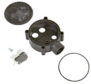 little giant sprk-1 sump pump diaphragm switch repair kit with casing, black, 599300