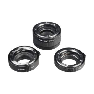 kenko auto extension tube set dg 12mm, 20mm, and 36mm tubes for nikon af digital and film cameras - aexrubedgn