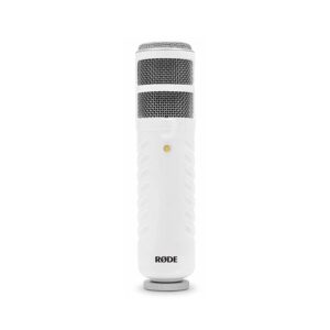 rode podcaster, white