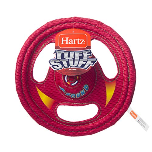 Hartz Tuff Stuff Toss Around Plush Frisbee Flyer Dog Toy - Medium/Large