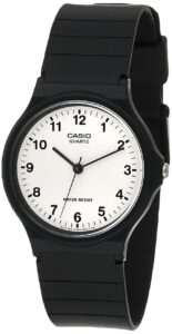 casio unisex mq24-7b analog black resin strap casual watch