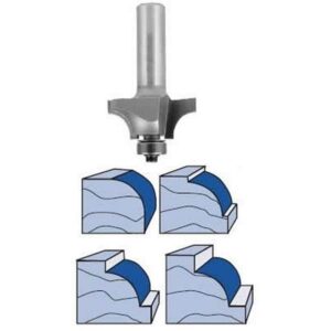 Whiteside Router Bits 2040B Multi-Beading Set 1/4-Inch Radius, 1-1/4-Inch Large Diameter and 1/2-Inch Cutting Length