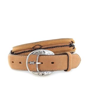 justin men's fenced in, bark, 36