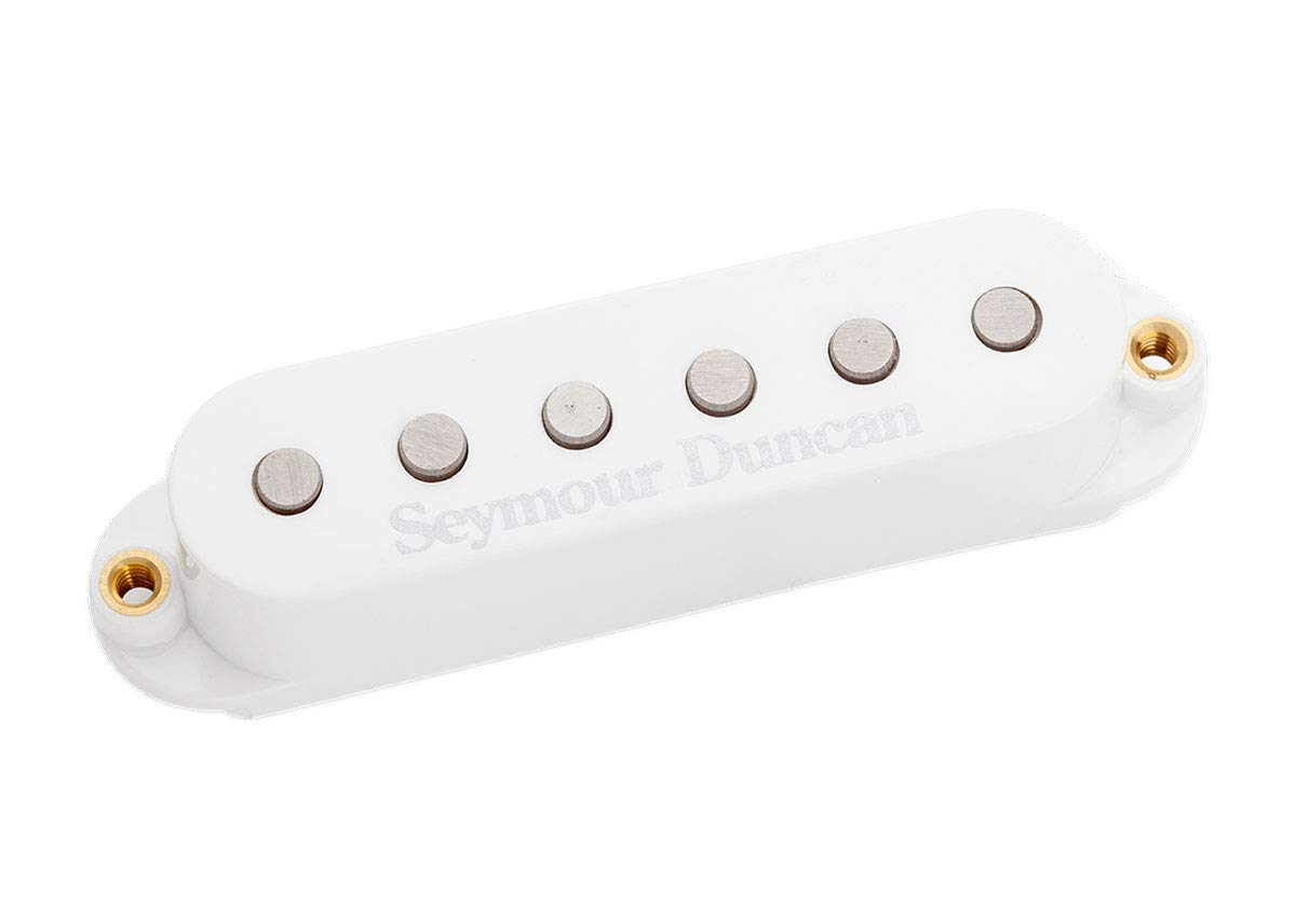 Seymour Duncan Sstk S4 M RV/RP WH Classic Stack Middle Position Reversed Pola of PU Winding White