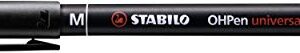 STABILO OHpen Universal Pen, Permanent, 1mm, Black (Model: 843/46)