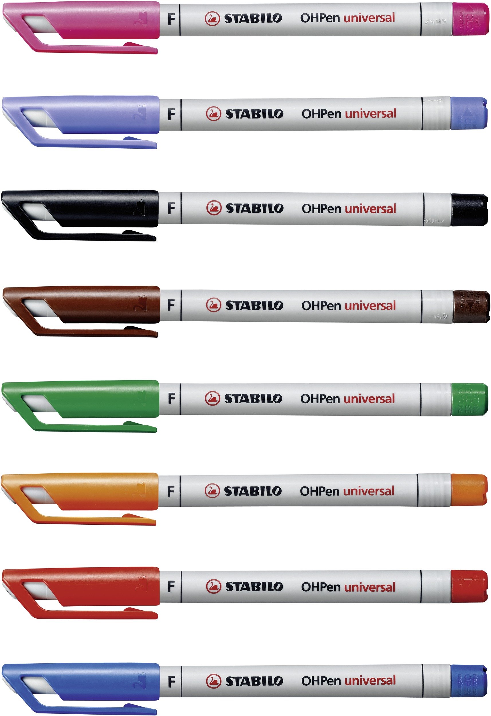 OHP Pen - STABILO OHP Pen Soluble - Fine - Wallet of 8 - Assorted colors