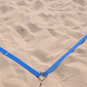 Tandem Sport Volleyball Court Lines - 1" Webbed Volleyball Court Lines - Regulation or Short Court - Blue