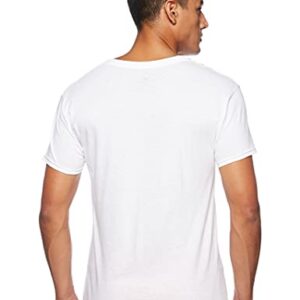 Hanes Men's Tagless Cotton V-Neck Undershirt Multiple Pack Color, White - 3 Pack, Small